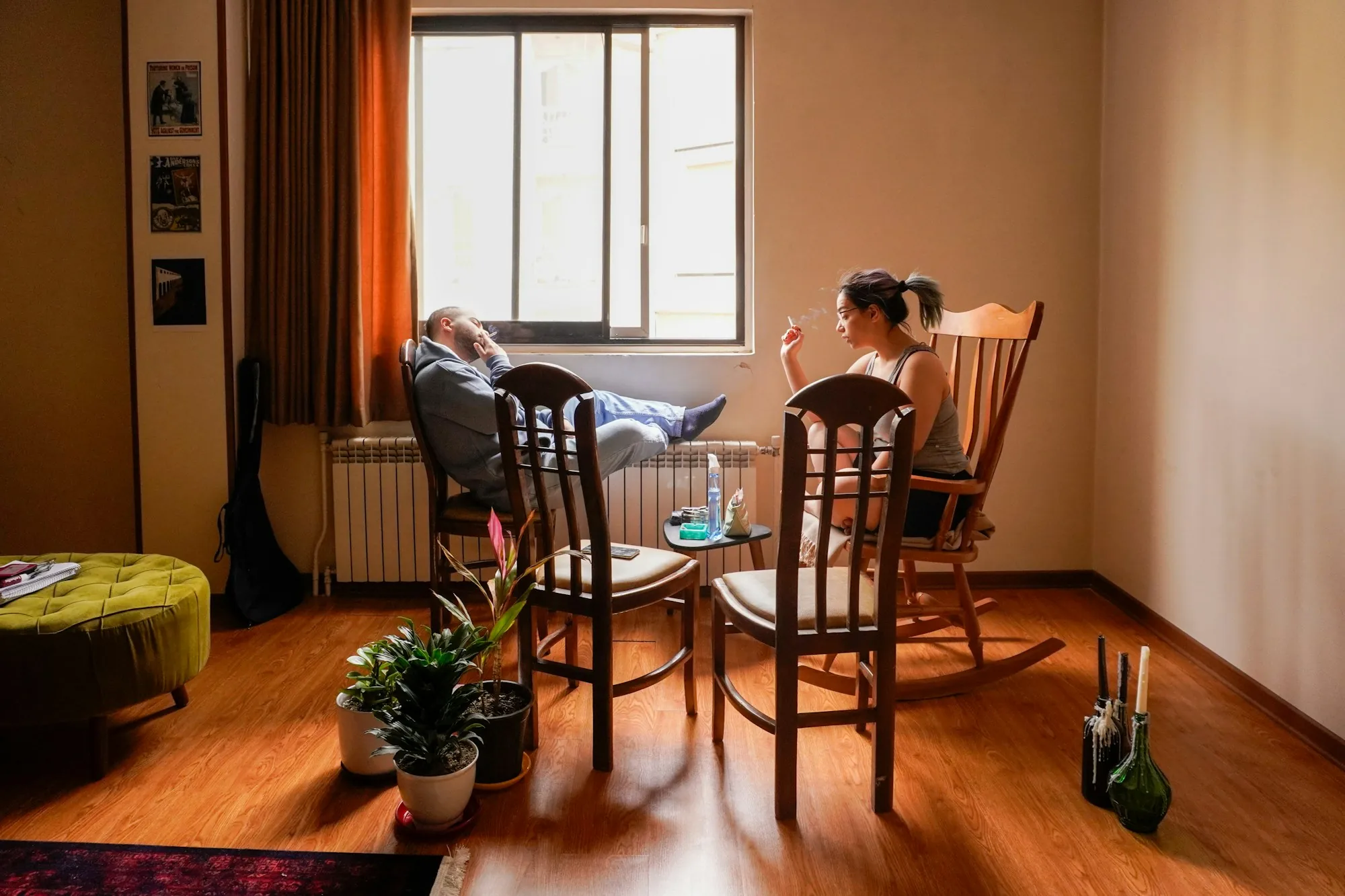 People sitting together in a comfortable living room